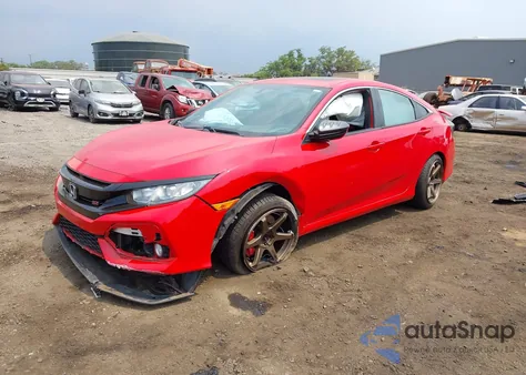 2018 Honda Civic Si из США, поврежденный, VIN 2HGFC1E56JH703600